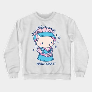 Mara Cassatt Funny Artist Animal pun Crewneck Sweatshirt